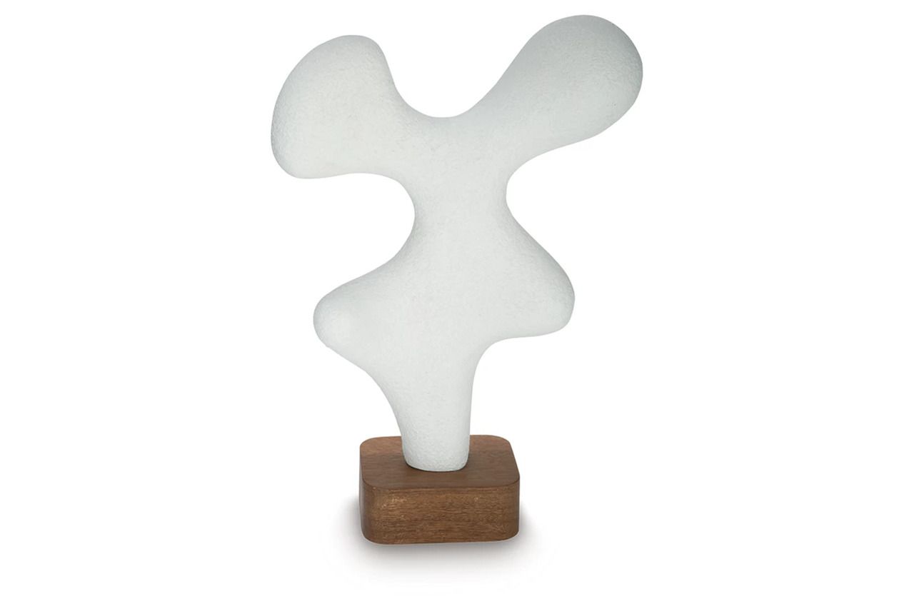 Lavarsen Small Sculpture In White and Brown A2000839