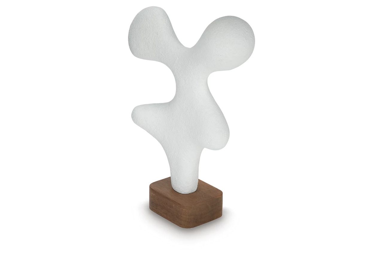 Lavarsen Small Sculpture In White and Brown A2000839