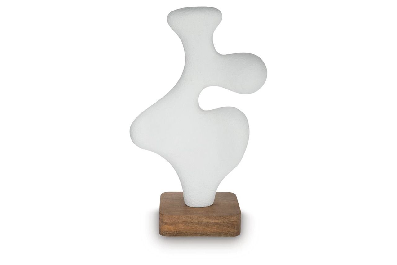 Lavarsen Large Sculpture In White and Brown A2000840