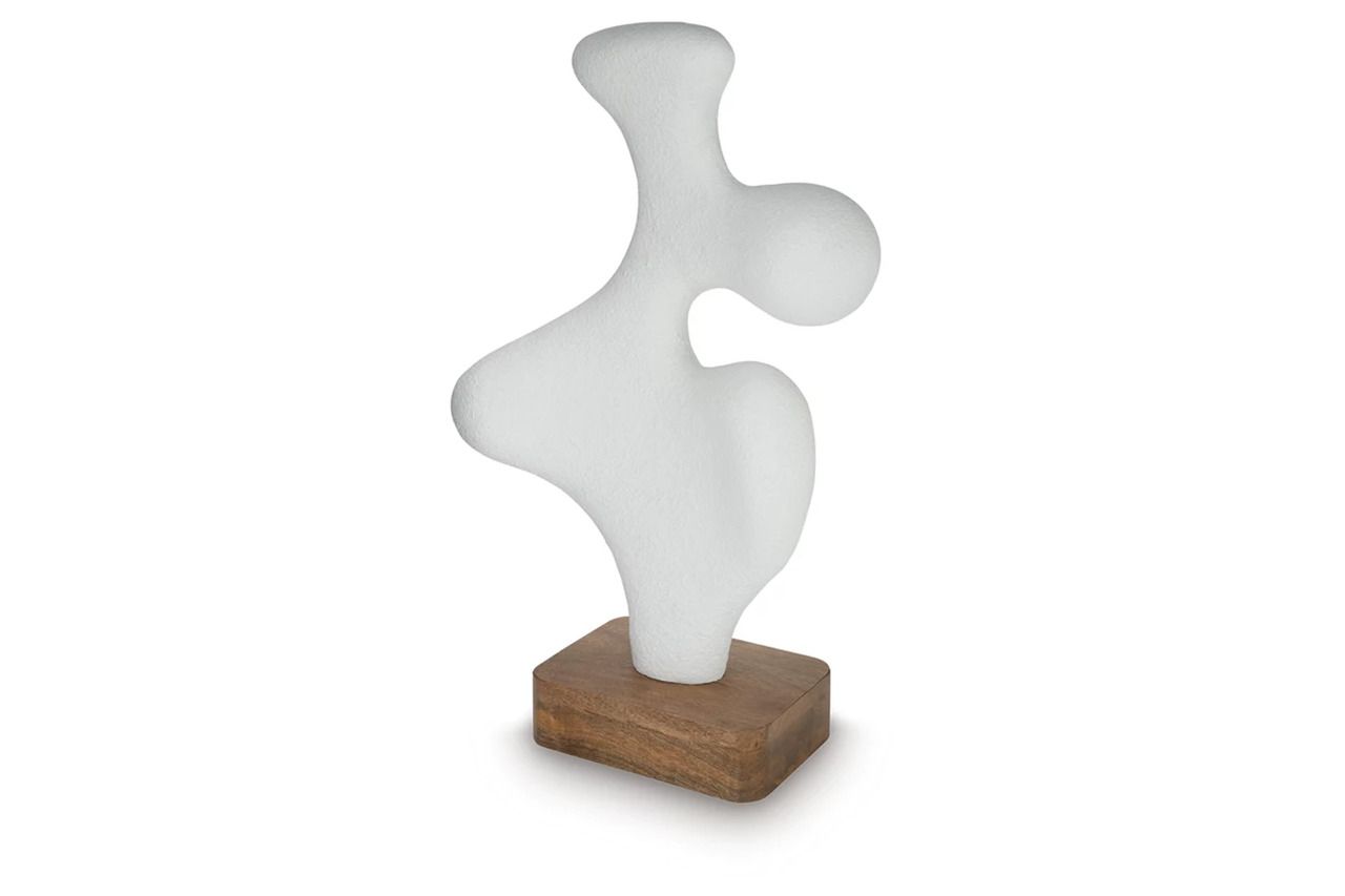 Lavarsen Large Sculpture In White and Brown A2000840
