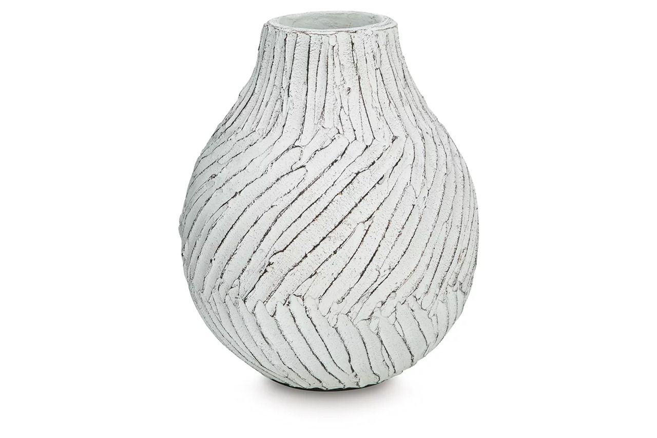 Shelvie Small Vase In Distressed White A2000848