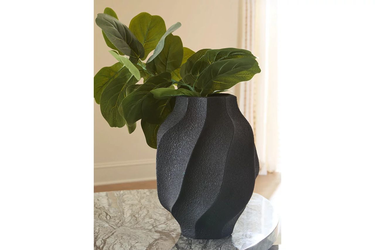 Judworth Small Vase In Black A2000874