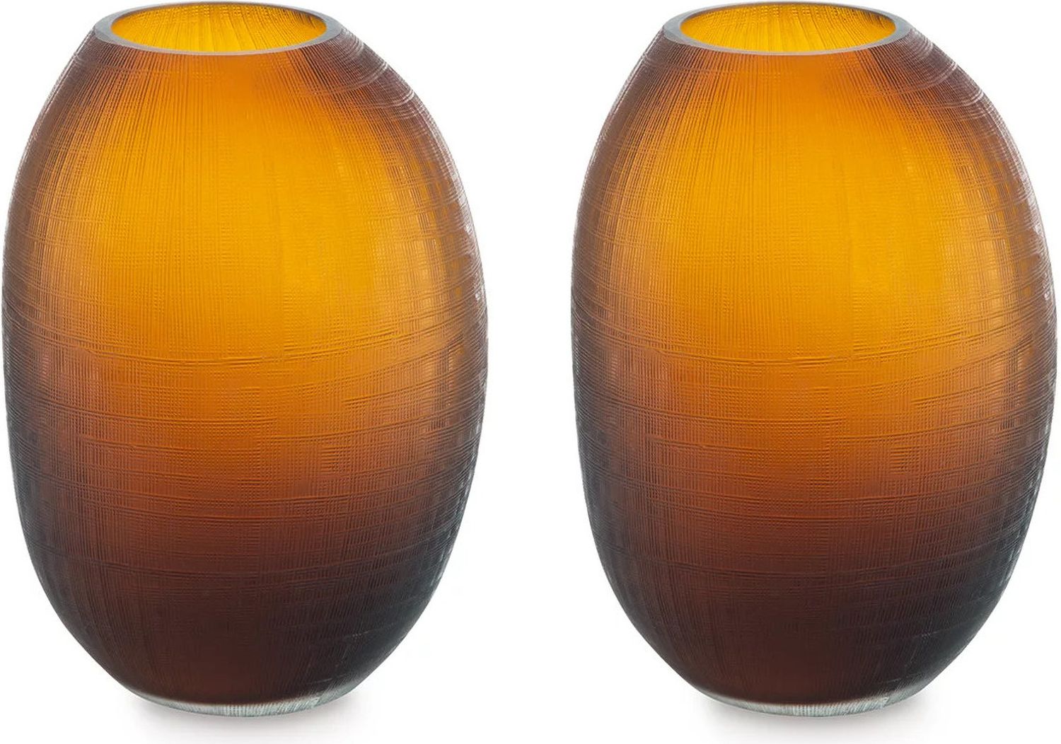 Embersen Amber Vase Set of 2 A2900002