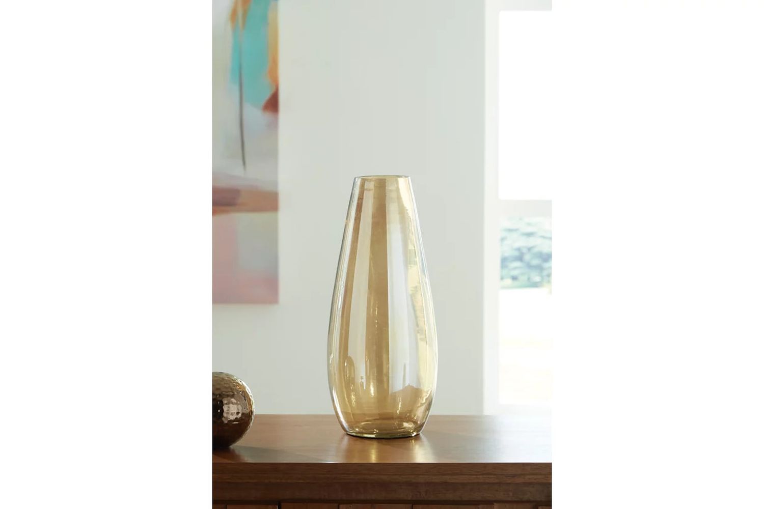 Rhettman Vase In Amber A2900005