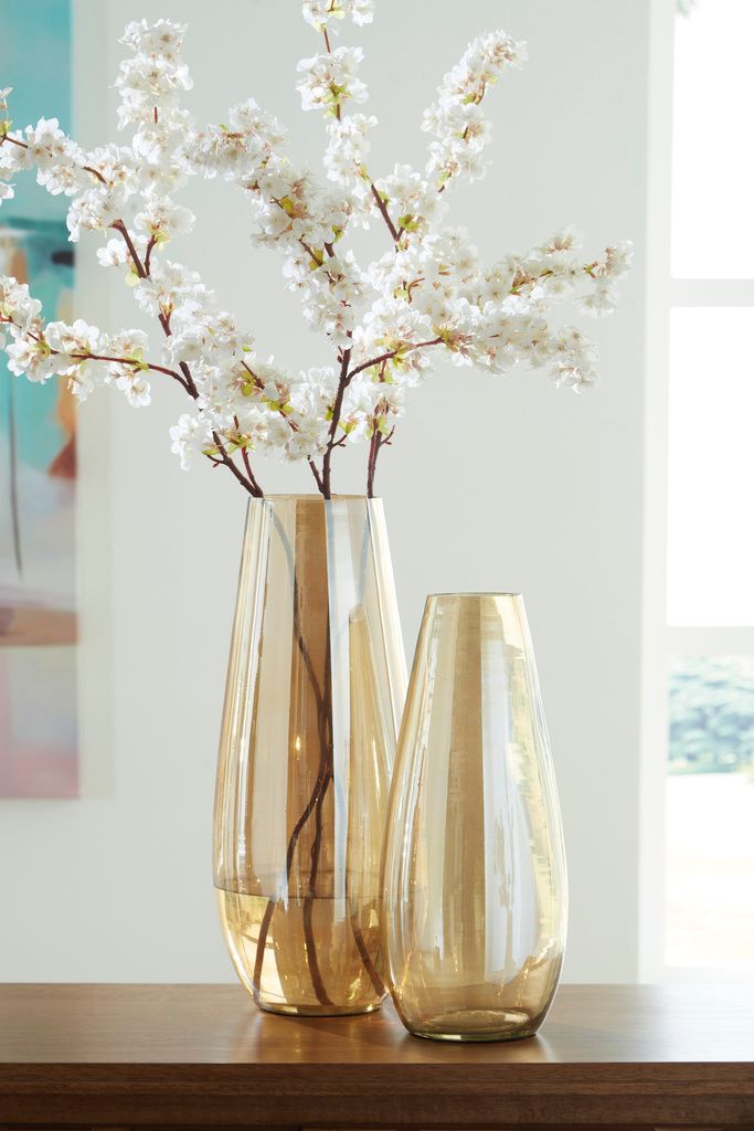 Rhettman Vase In Amber A2900005