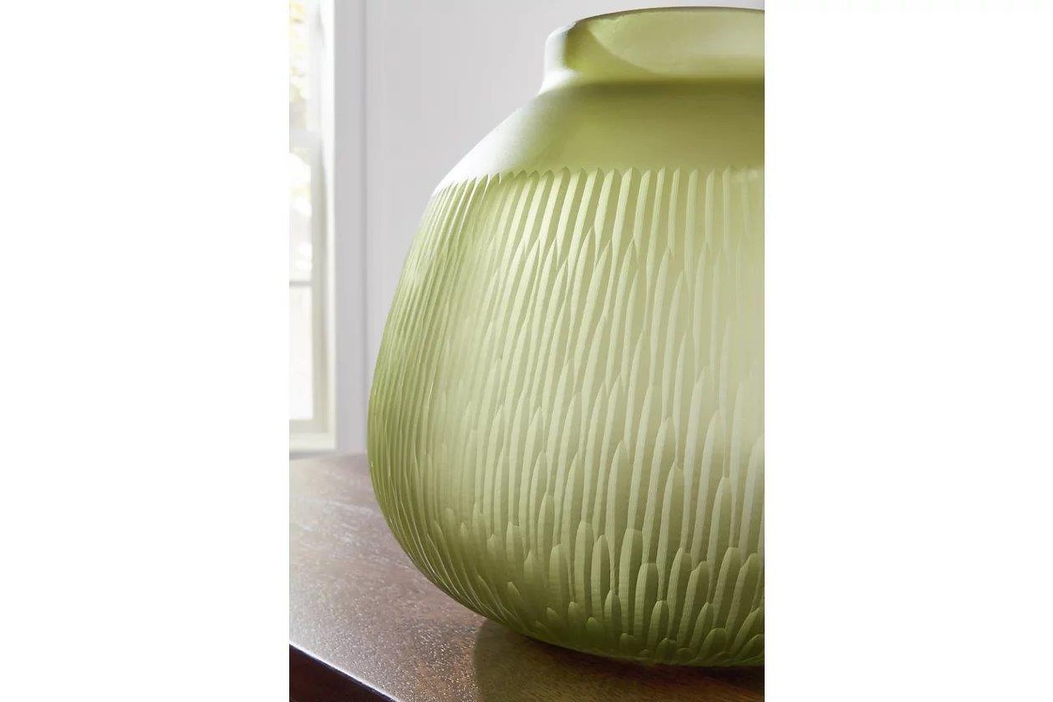 Scottyard Vase In Olive Green A2900007