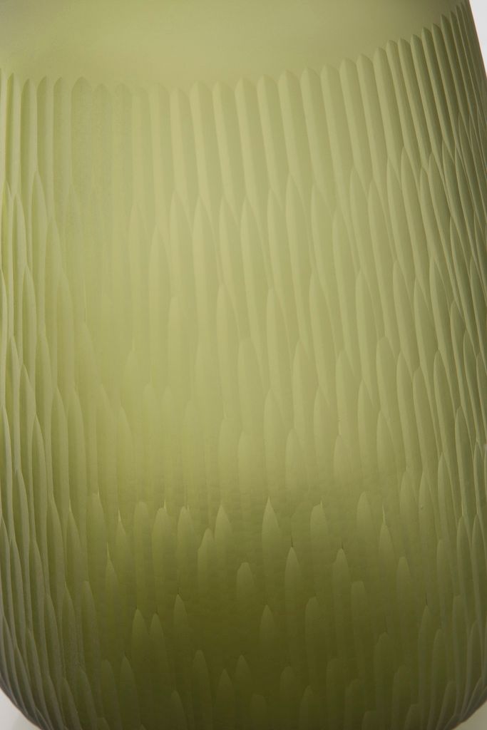 Scottyard Vase In Olive Green A2900008