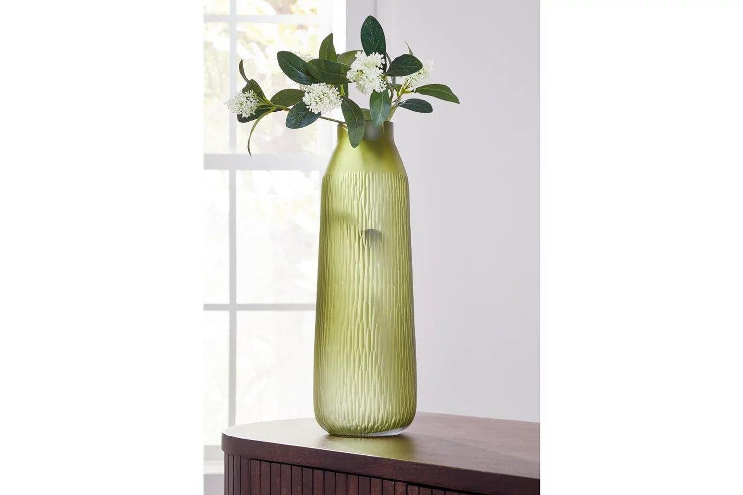 Scottyard Vase In Olive Green A2900009