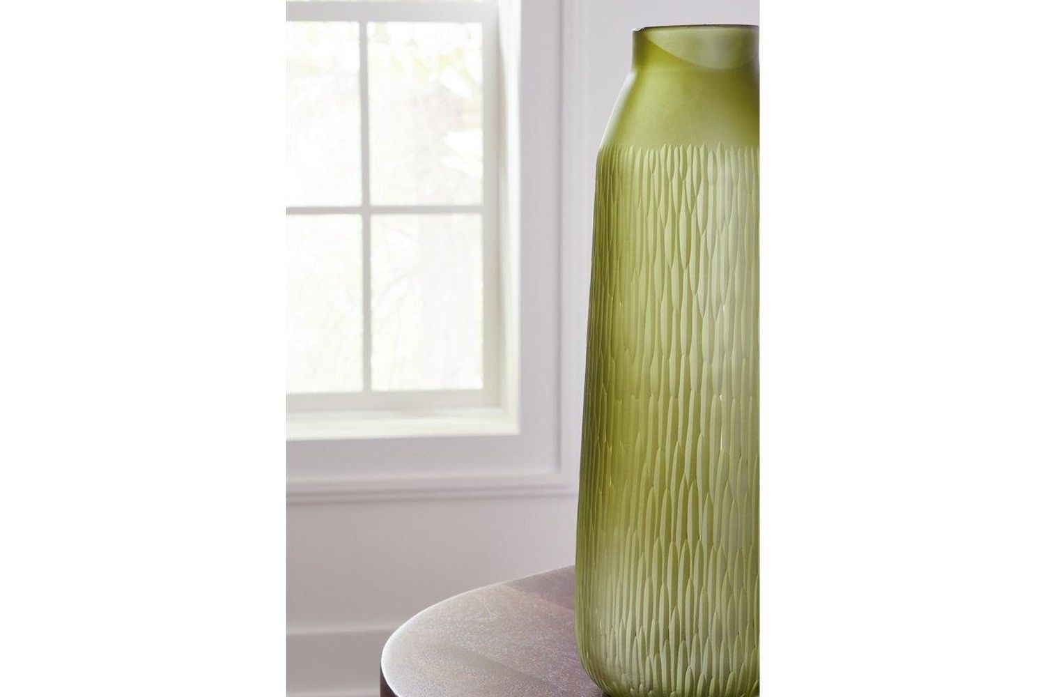 Scottyard Vase In Olive Green A2900009