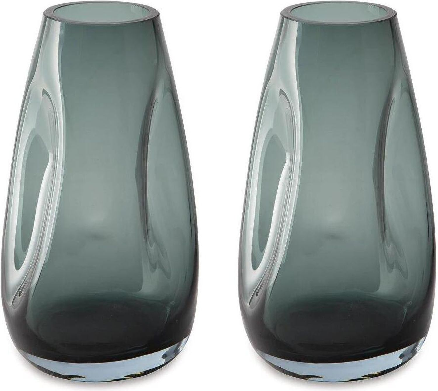 Beamund Vase Set of 2 In Teal Blue A2900010