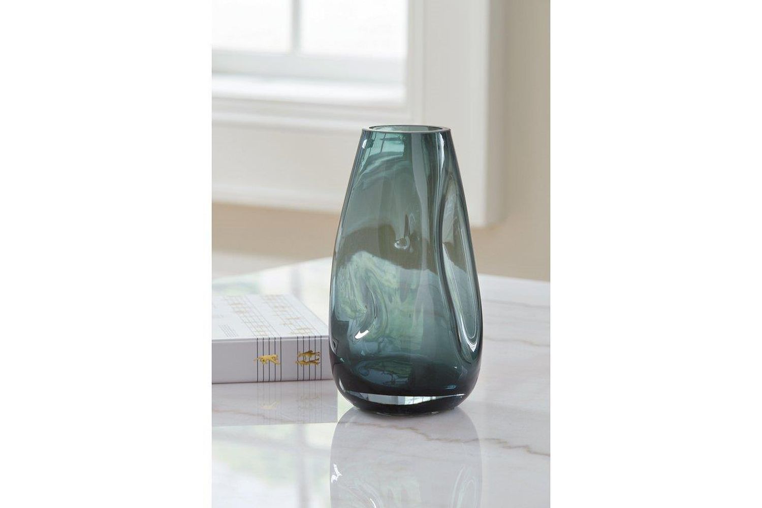 Beamund Vase Set of 2 In Teal Blue A2900010