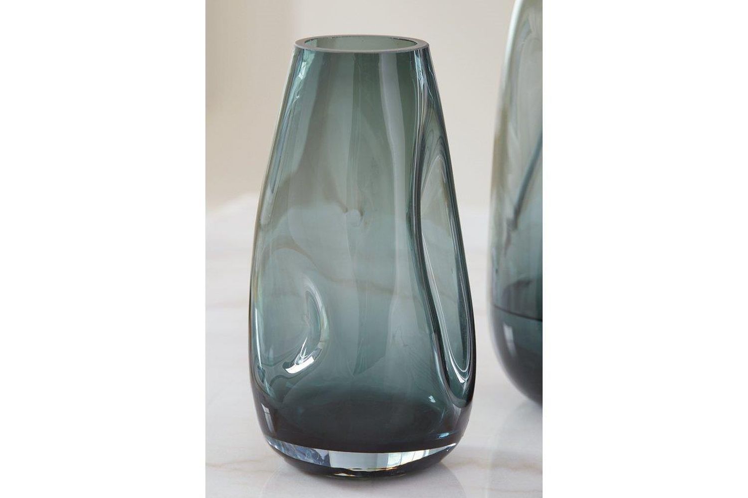 Beamund Vase Set of 2 In Teal Blue A2900010