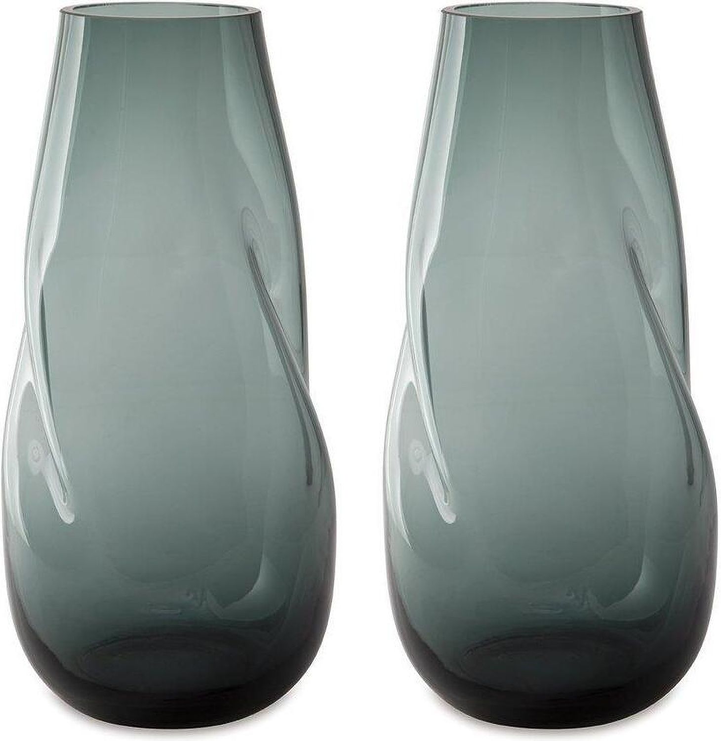 Beamund Vase Set of 2 In Teal Blue A2900011