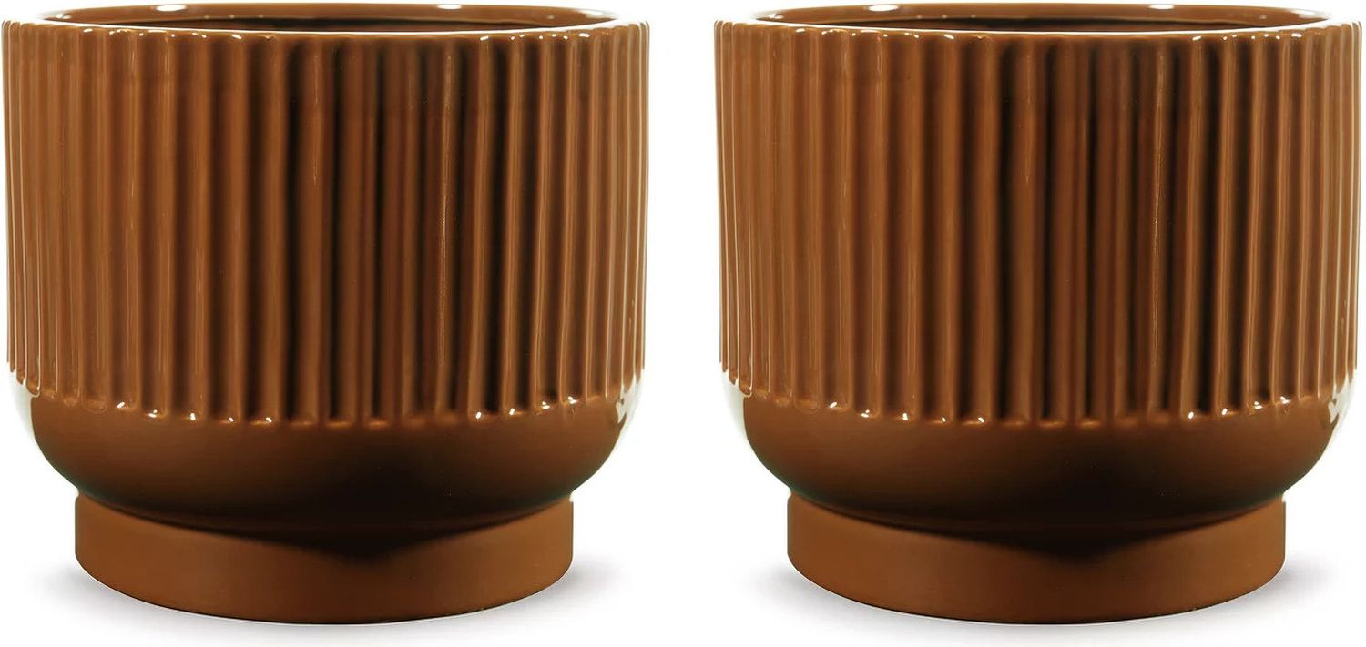 Avalyah Vase Set of 2 In Burnt Umber A2900021