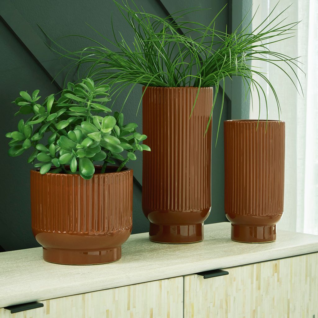 Avalyah Vase Set of 2 In Burnt Umber A2900021