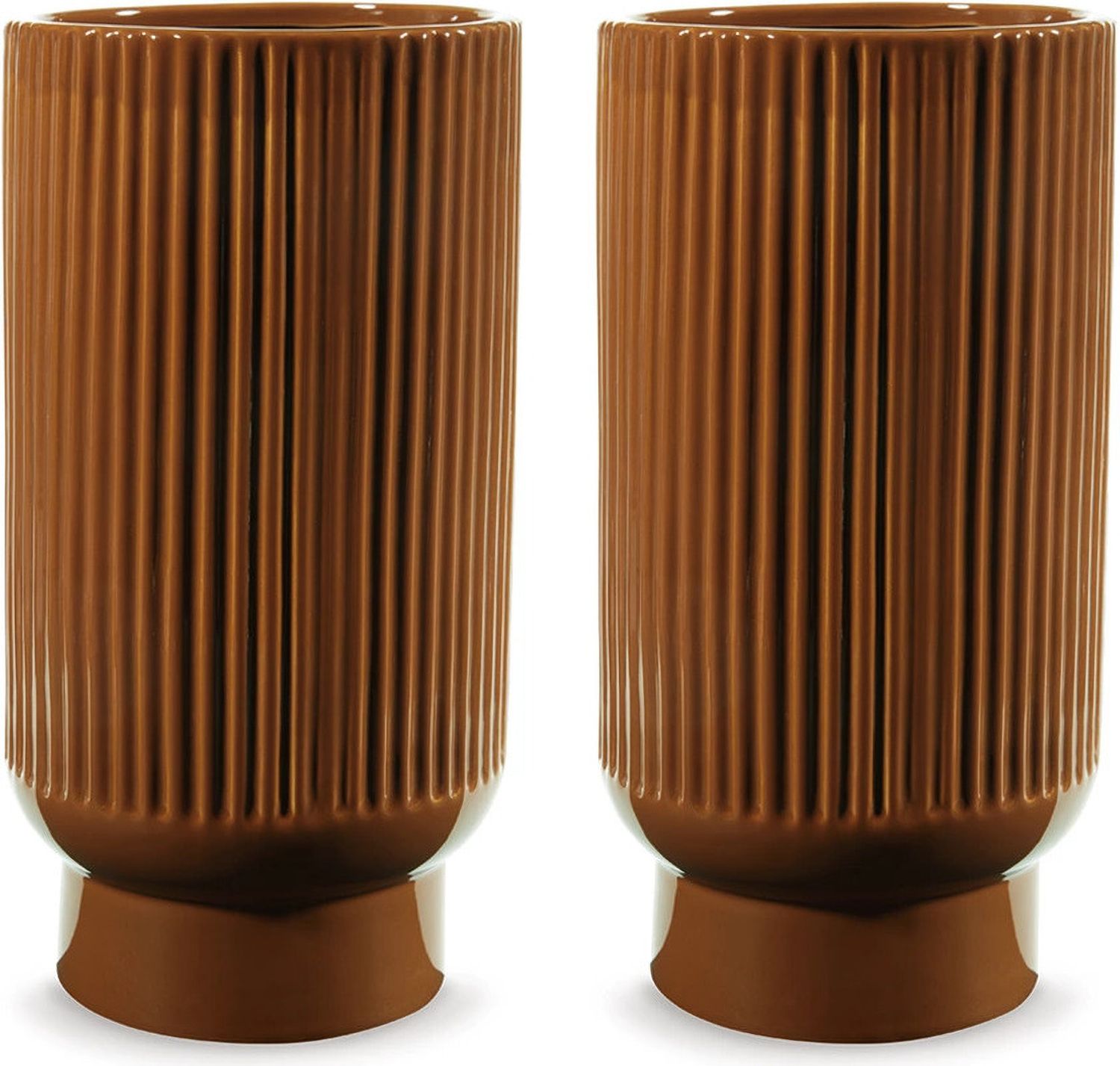 Avalyah Vase Set of 2 In Burnt Umber A2900022