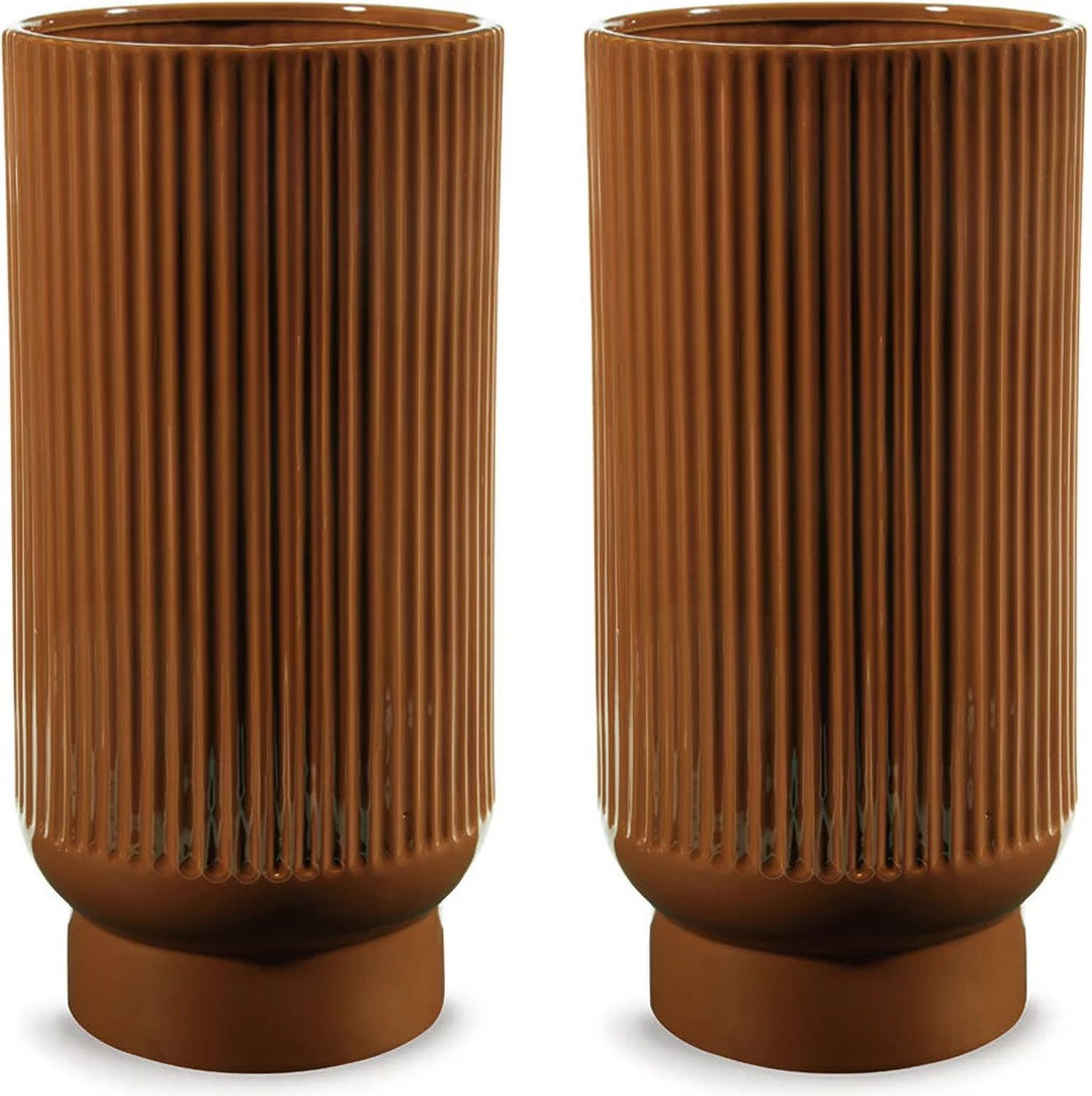 Avalyah Vase Set of 2 In Burnt Umber A2900023
