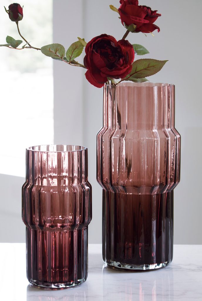 Dorlow Vase Set of 2 In Mauve A2900024