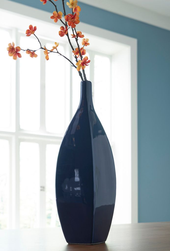 Abtinson 16 Inch Vase In Navy A2900033