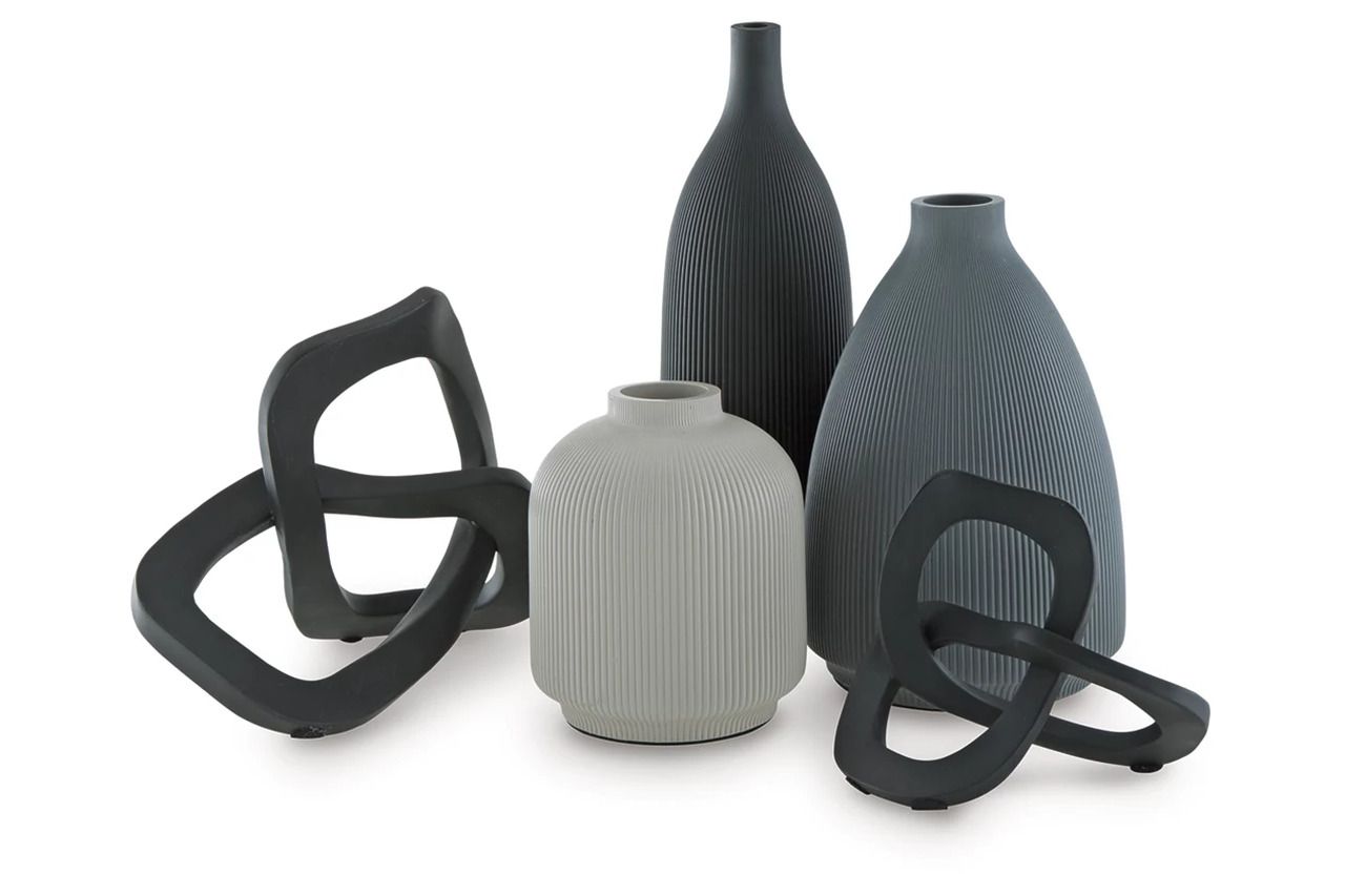 Leithick 5 Piece Accessory Set In Black/Tan/Gray A2C00211