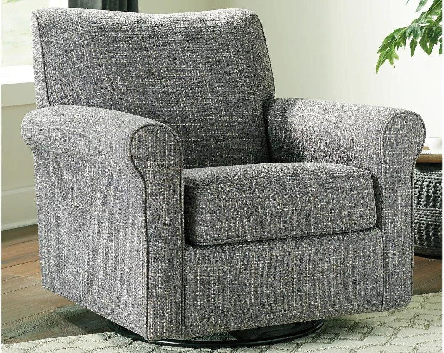 Renley Ash Swivel Glider Accent Chair A3000002
