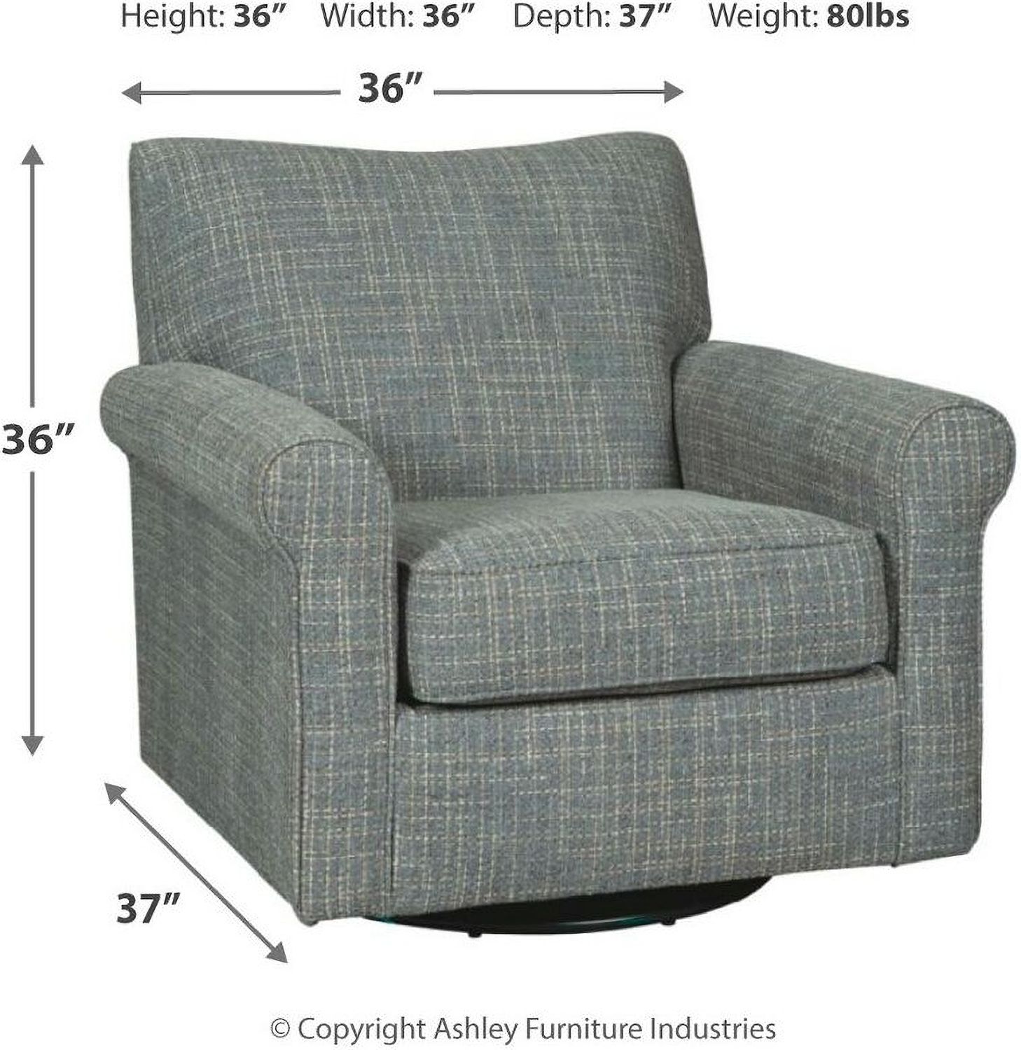 Renley Ash Swivel Glider Accent Chair A3000002
