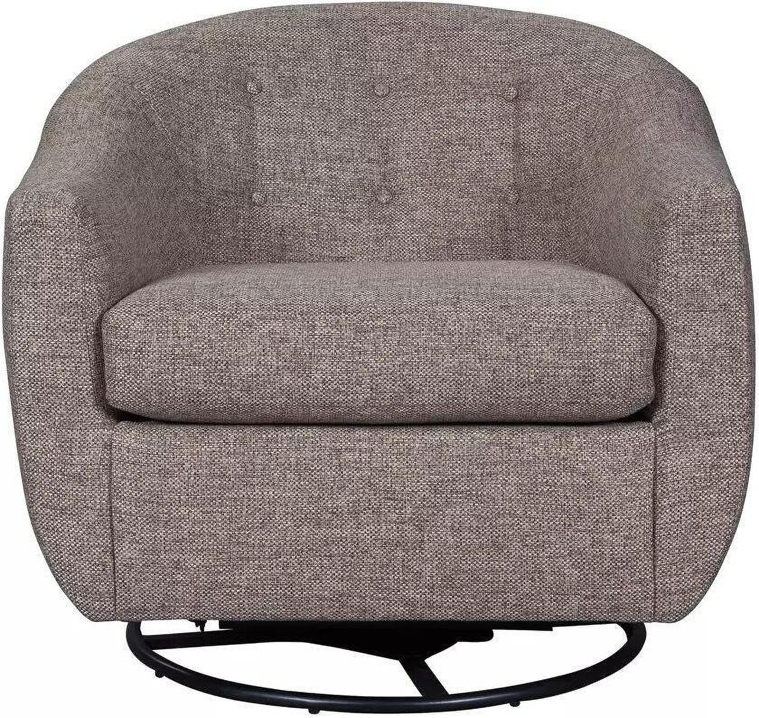 Upshur Taupe Swivel Glider Accent Chair A3000003