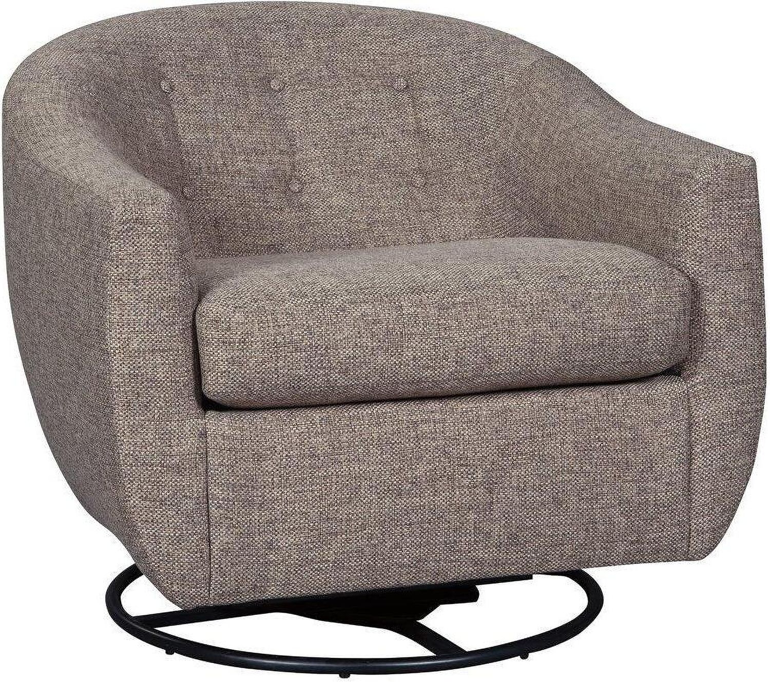 Upshur Taupe Swivel Glider Accent Chair A3000003
