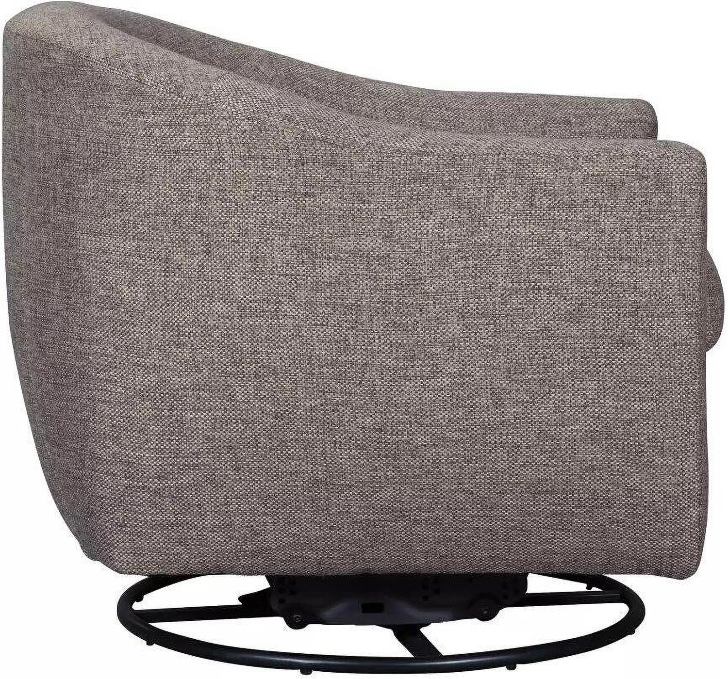 Upshur Taupe Swivel Glider Accent Chair A3000003