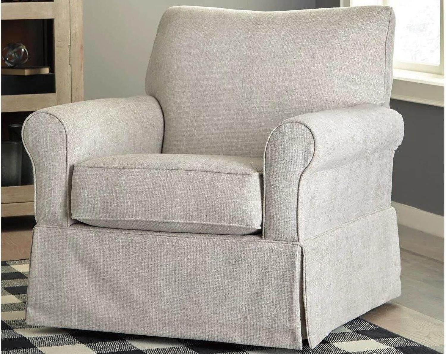 Searcy Quartz Swivel Glider Accent Chair A3000006