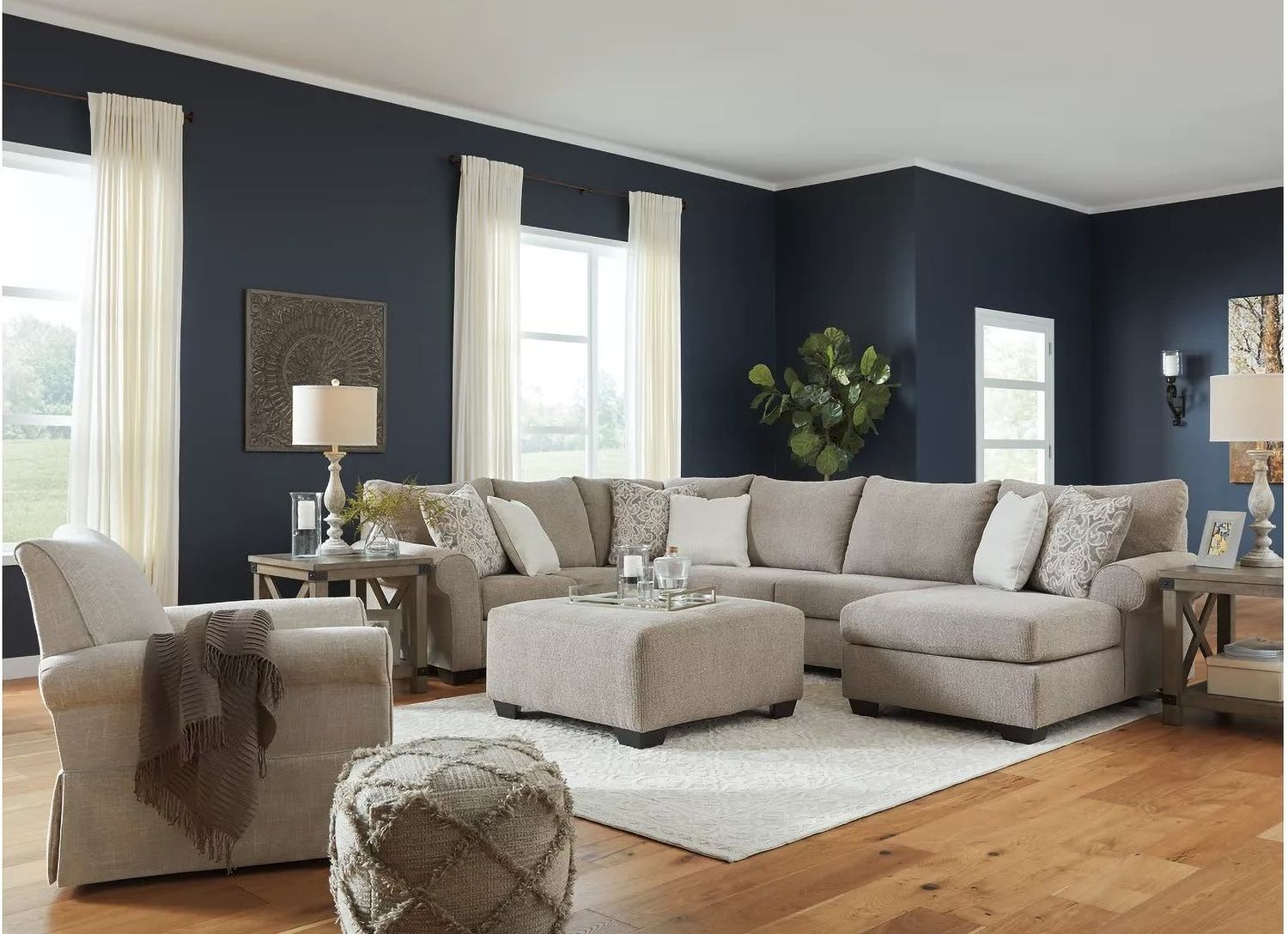 Searcy Quartz Swivel Glider Accent Chair A3000006