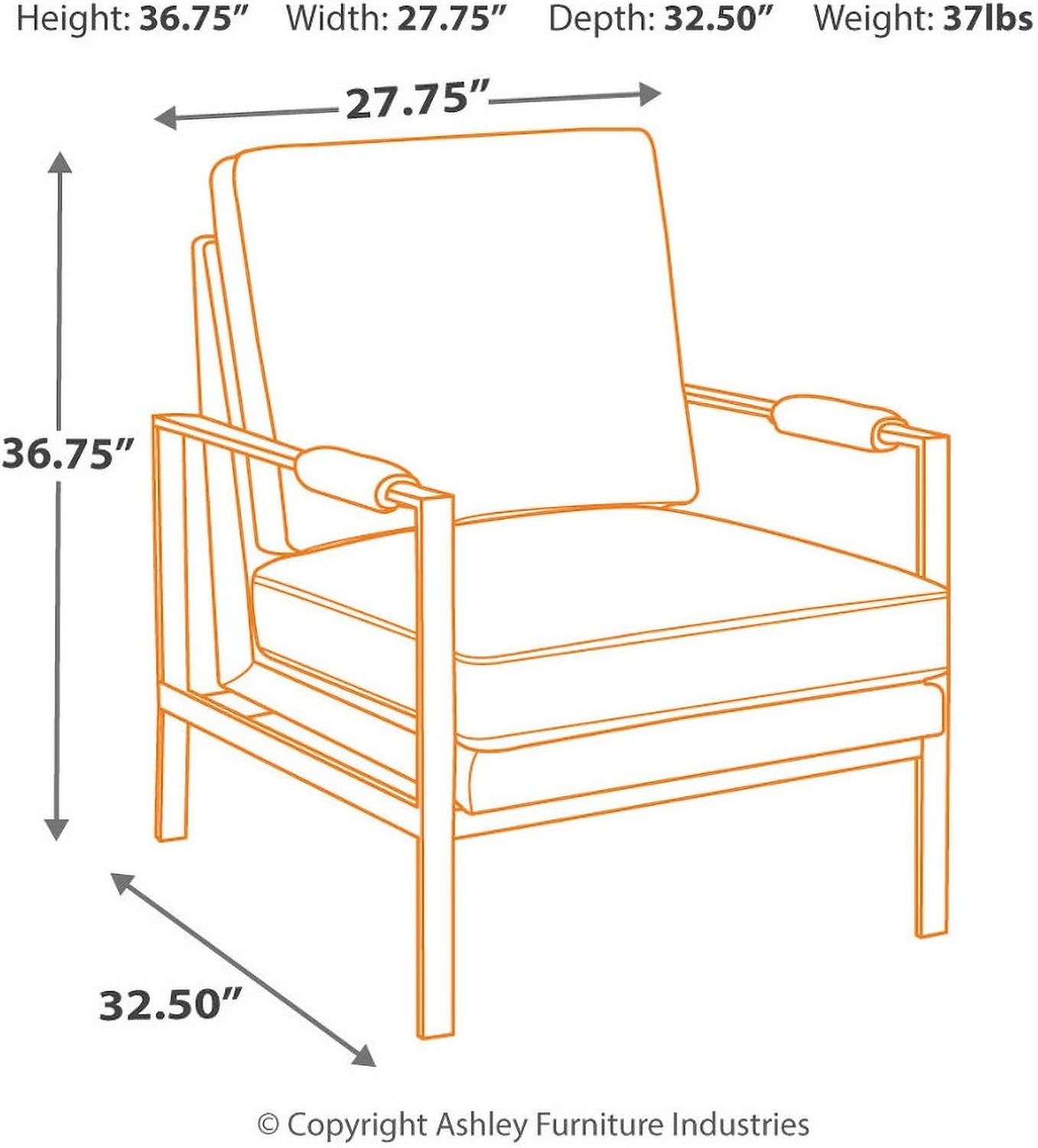 Peacemaker Brown Accent Chair A3000029