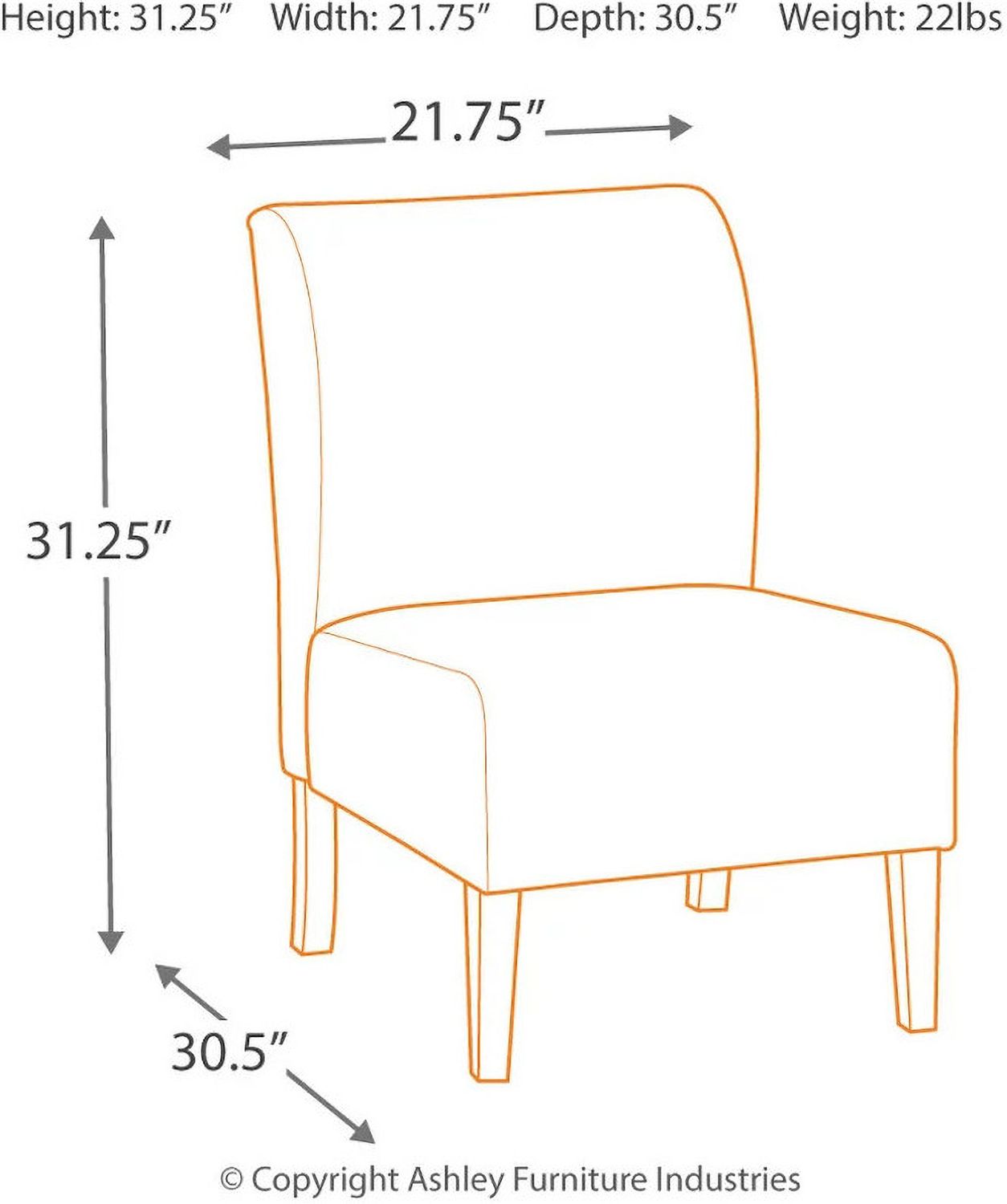 Triptis Gray and Tan Accent Chair A3000063