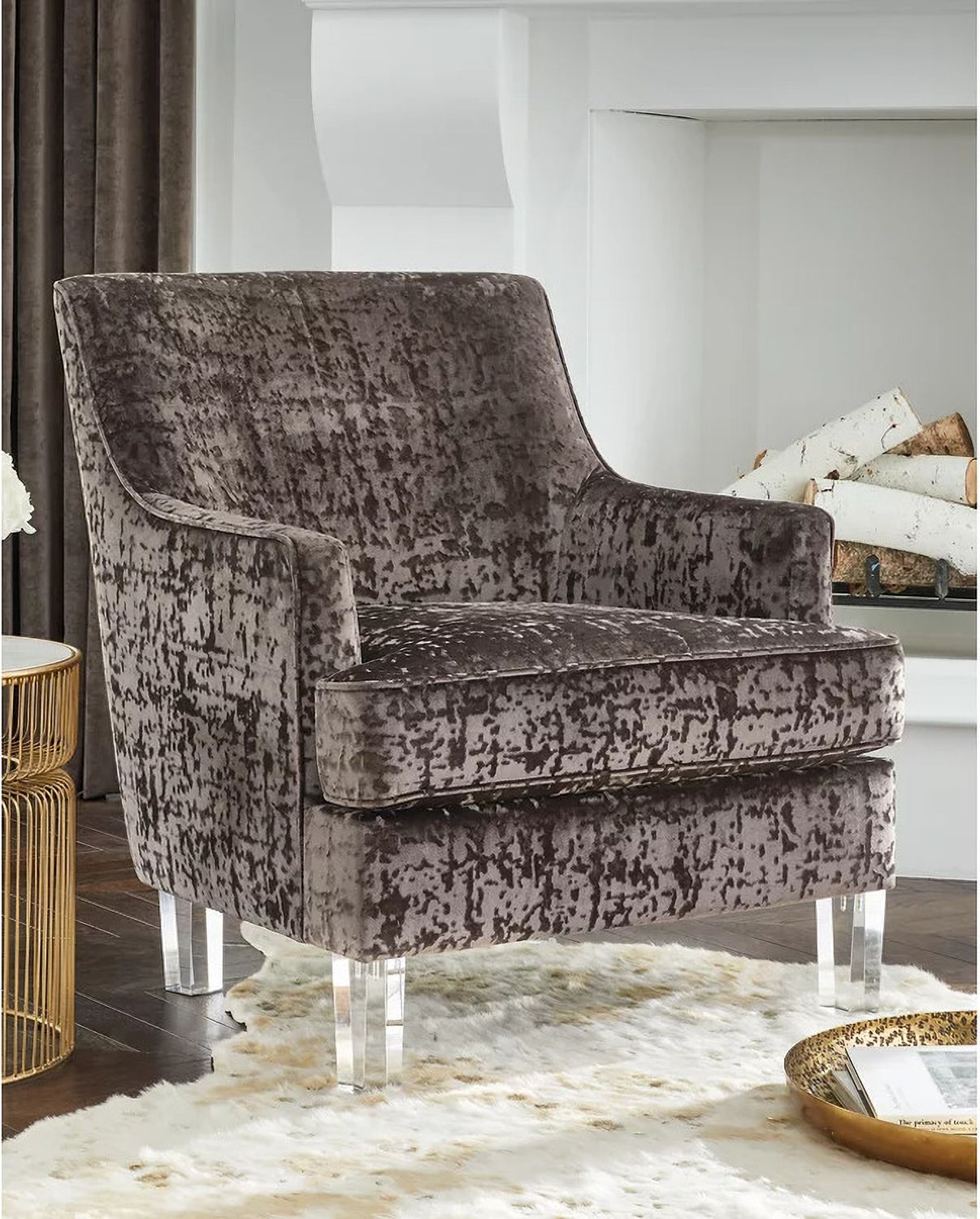 Gloriann Charcoal Accent Chair A3000106