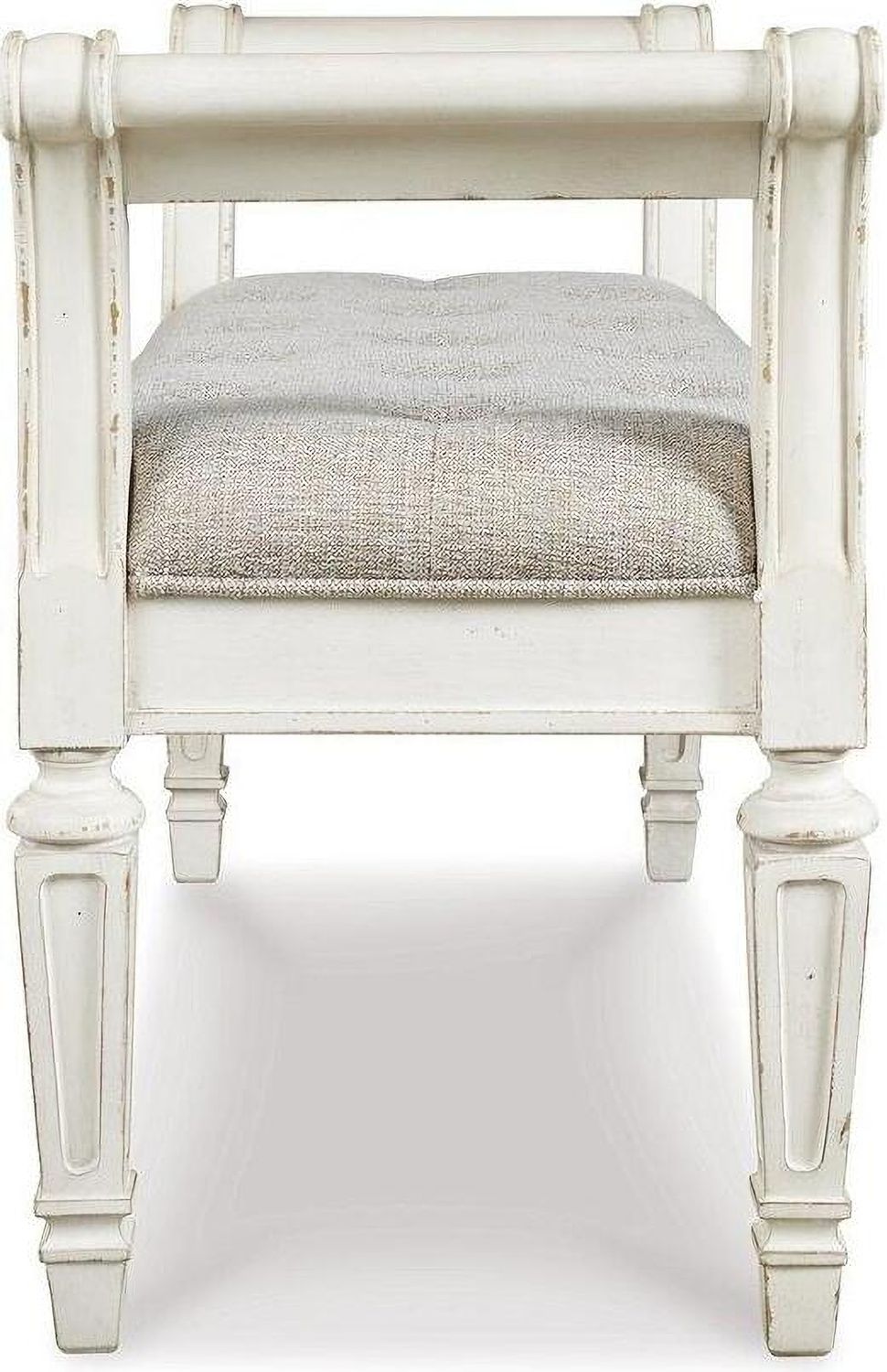 Realyn Accent Bench In Antique White A3000157