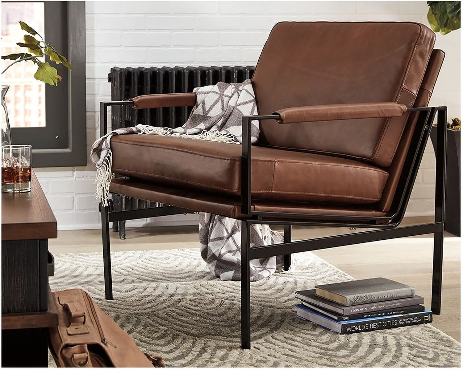 Puckman Brown Accent Chair A3000193
