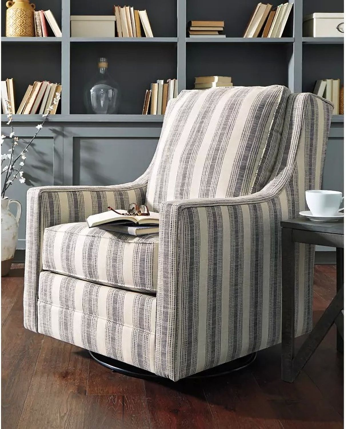 Kambria Ivory And Black Accent Chair A3000207