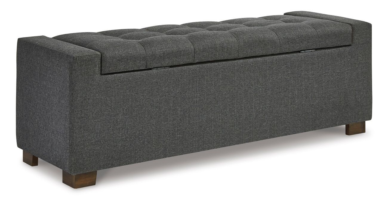Cortwell Gray Storage Bench A3000224