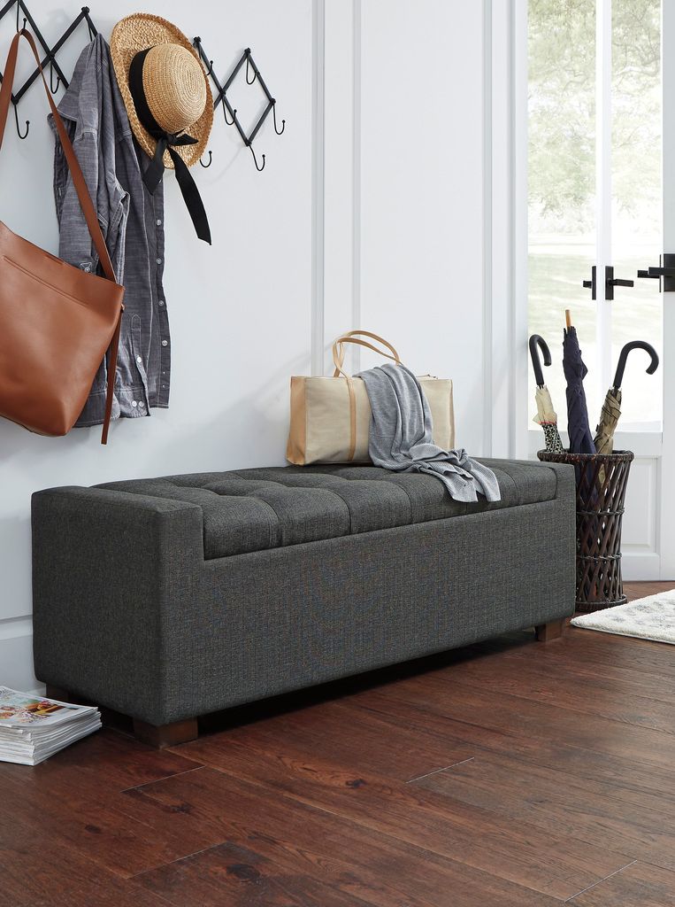 Cortwell Gray Storage Bench A3000224