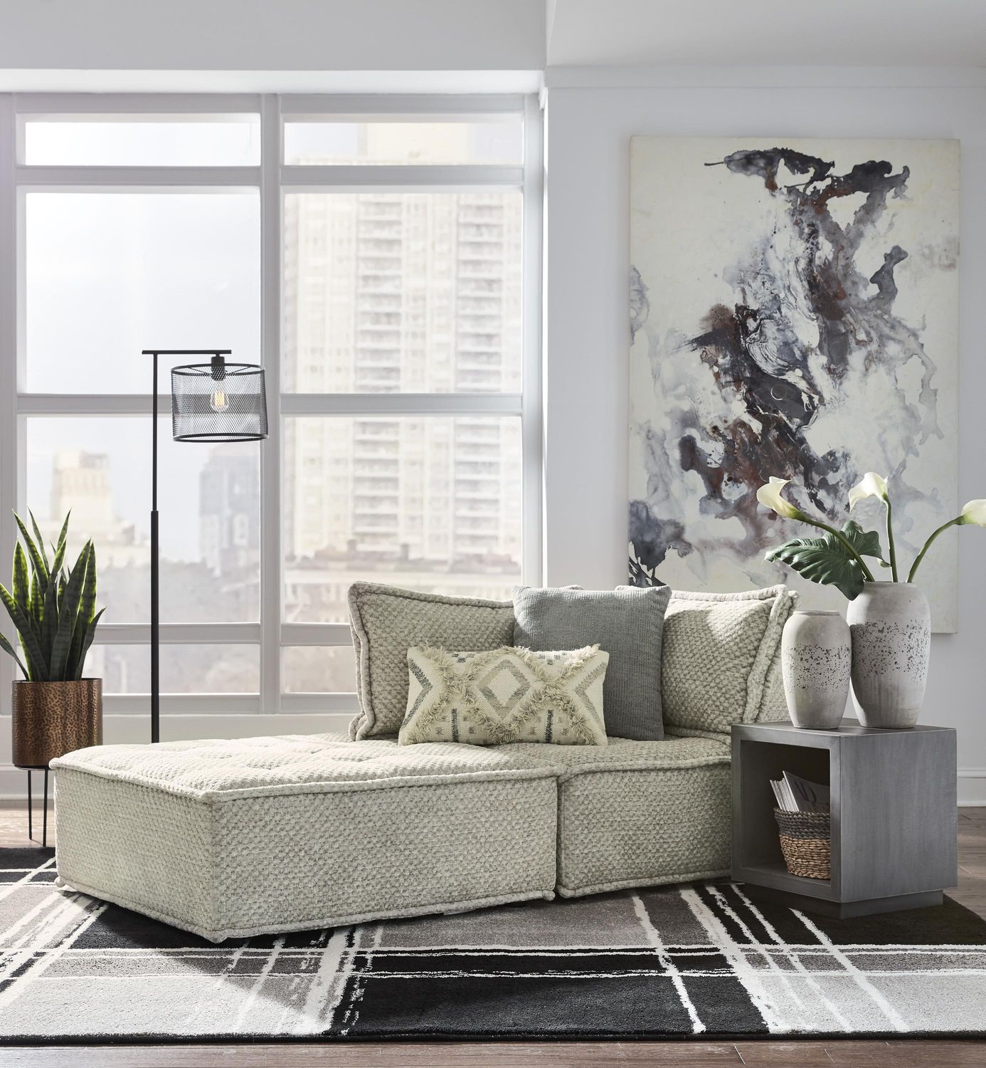 Bales Modular Loveseat In Taupe A3000244A2