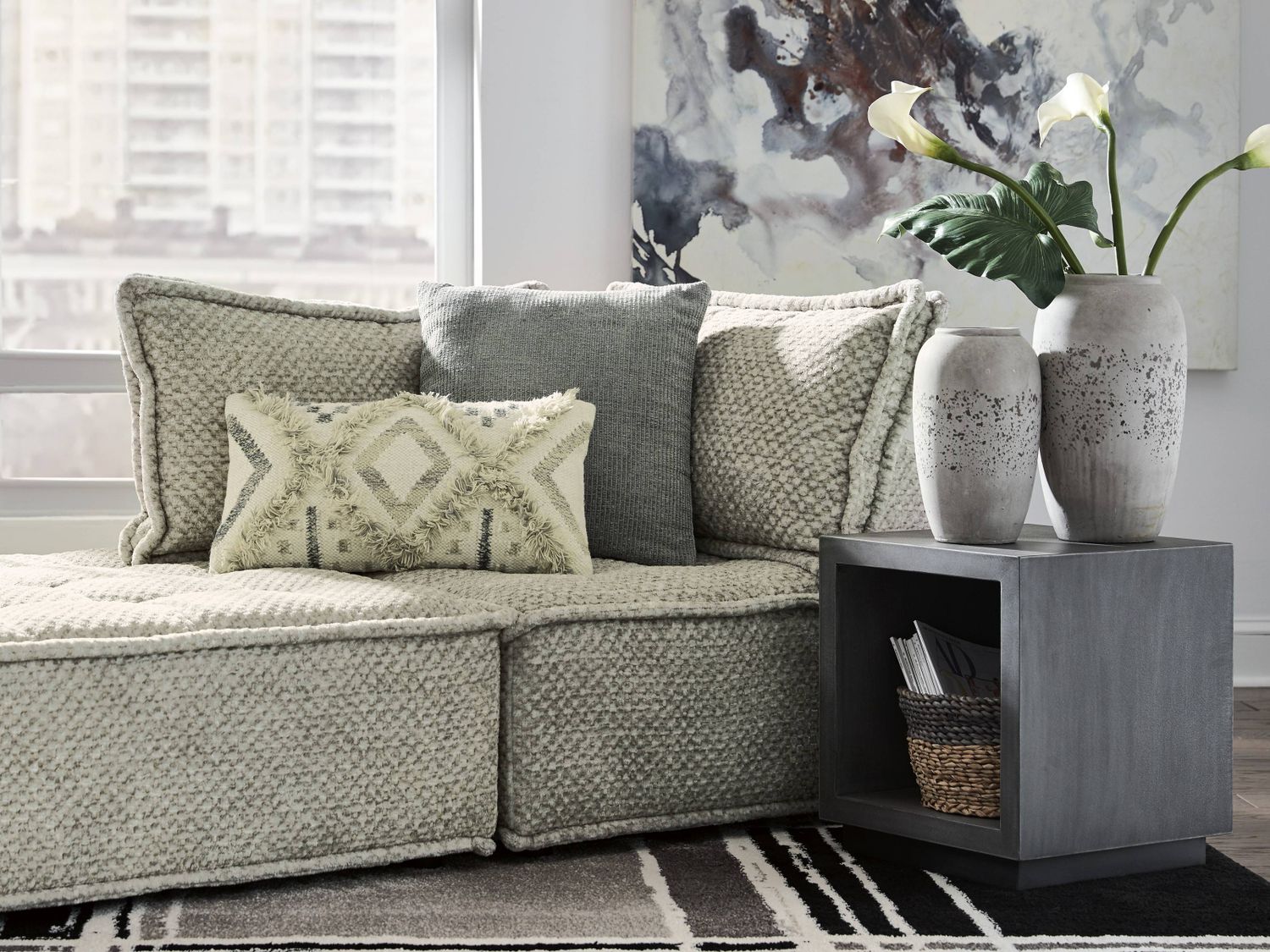 Bales Modular Loveseat In Taupe A3000244A2