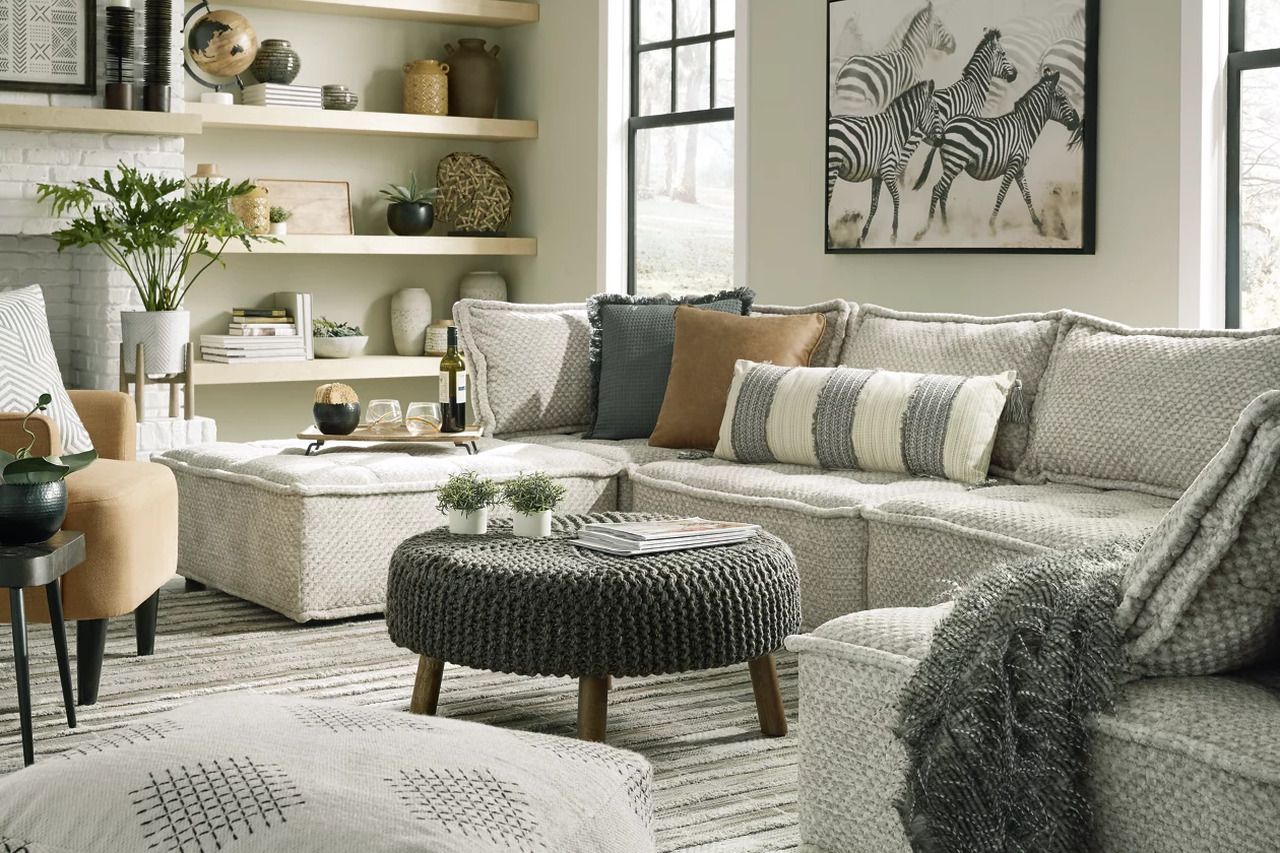 Bales Modular Loveseat In Taupe A3000244A2