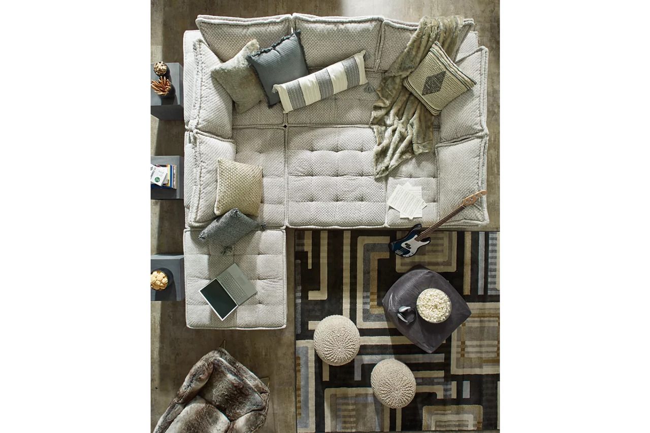 Bales Modular Loveseat In Taupe A3000244A2