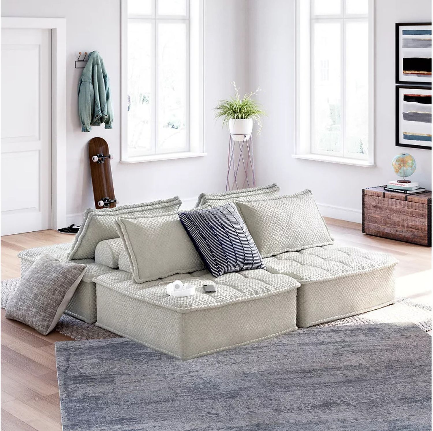 Bales 4-Piece Modular Seating In Taupe A3000244A4