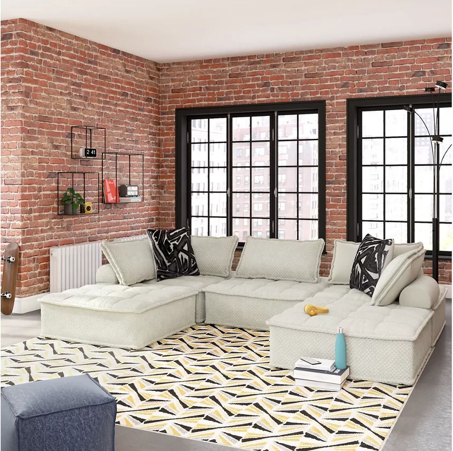 Bales 5-Piece Modular Seating In Taupe A3000244A5