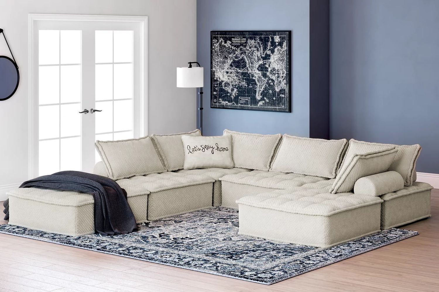 Bales 6-Piece Modular Seating In Taupe A3000244A6