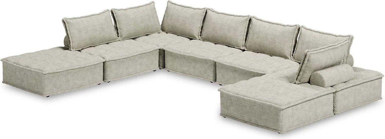 Bales 7-Piece Modular Seating In Taupe A3000244A7