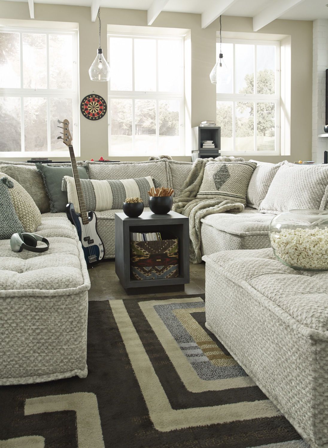 Bales 7-Piece Modular Seating In Taupe A3000244A7