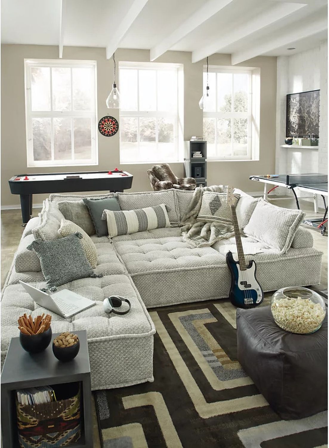 Bales 7-Piece Modular Seating In Taupe A3000244A7