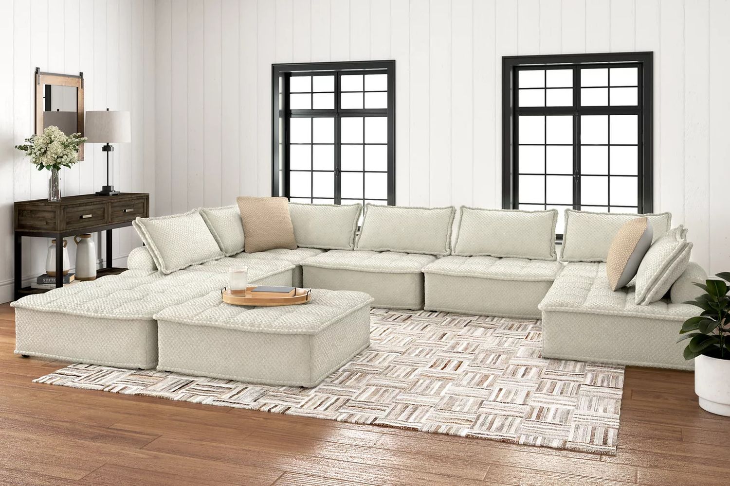 Bales 8-Piece Modular Seating In Taupe A3000244A8